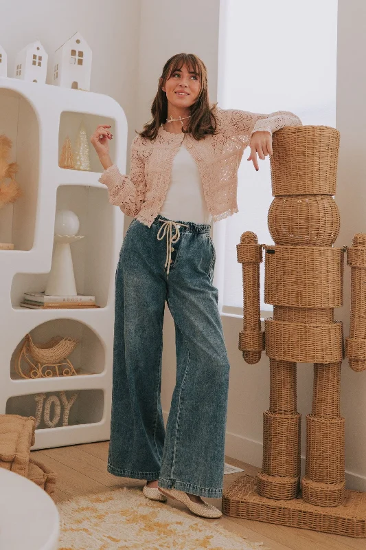 Vintage high-waisted pants for nostalgic wardrobe charm -Meet Me In The Middle Pants