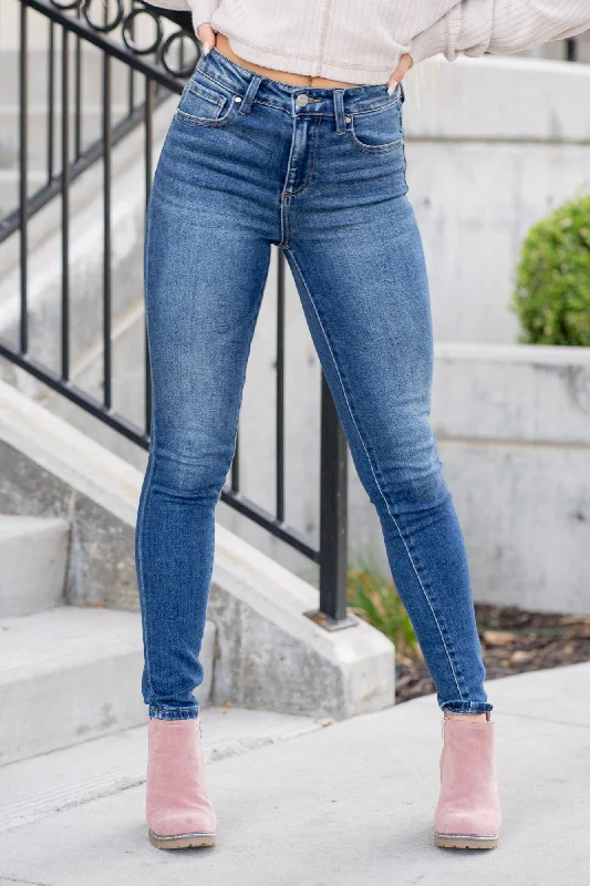 Bermuda Shorts Jeans for Modesty -Basic Bae High Rise Skinny