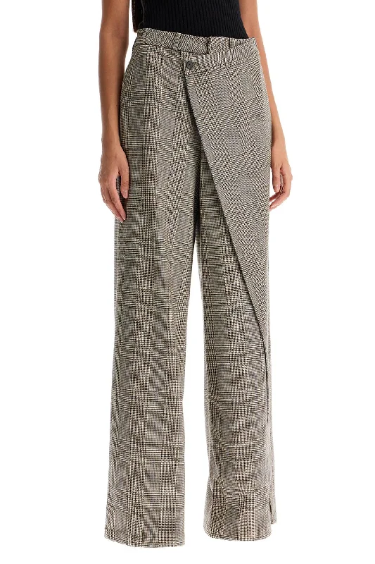 Relaxed cotton pants for breezy casual days -prince of wales checked trousers