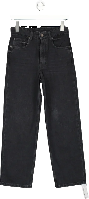 Designer straight jeans with signature logo details -Jigsaw Black Delmont Jean W24