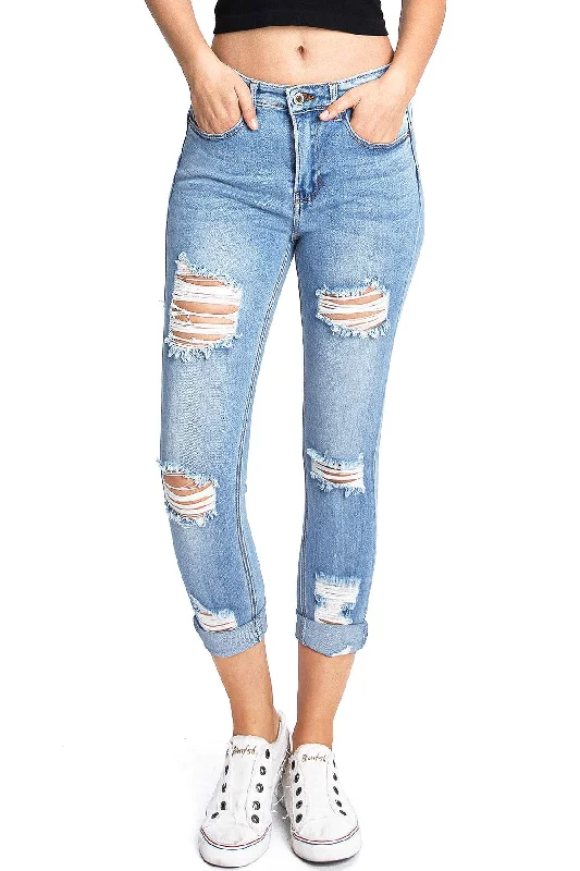 Shopping Jeans for Convenient -Element High Rise Capri Jeans