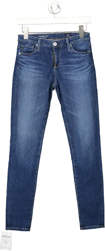 Classic straight jeans for timeless wardrobe staples -AG Adriano Goldschmied Blue Legging Ankle- Super Skinny Ankle W25