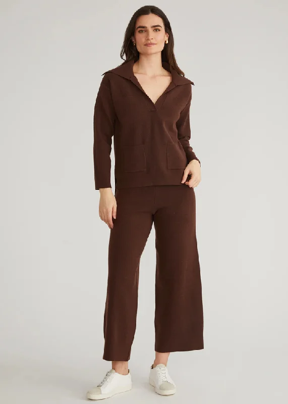 Soft faded straight jeans for broken-in feel -525 Miranda Wide Leg Pant- Shaved Chocolate