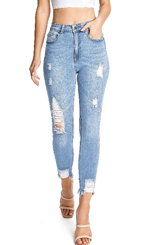 Holiday Jeans for Festive -Renewable High Rise Flares