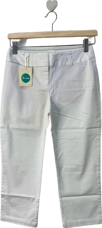 Luxury straight jeans with premium fabric finish -Boden White Slim Fit Jeans W28 UK 6 Petite