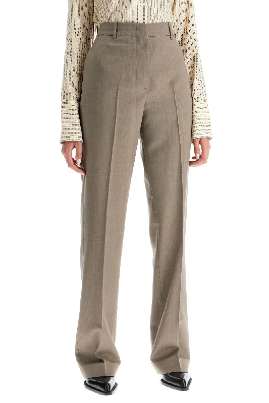 Tailored dress pants for professional office meetings -lightweight tailored wool trousers