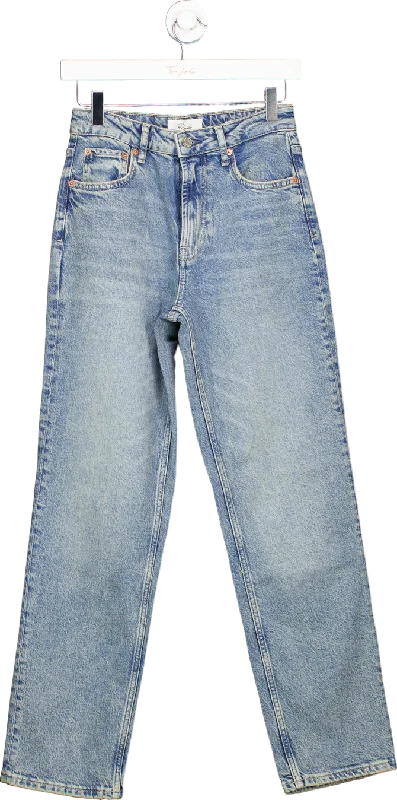 Lightweight straight jeans with breathable denim weave -Rails Blue Denim Jeans UK 25