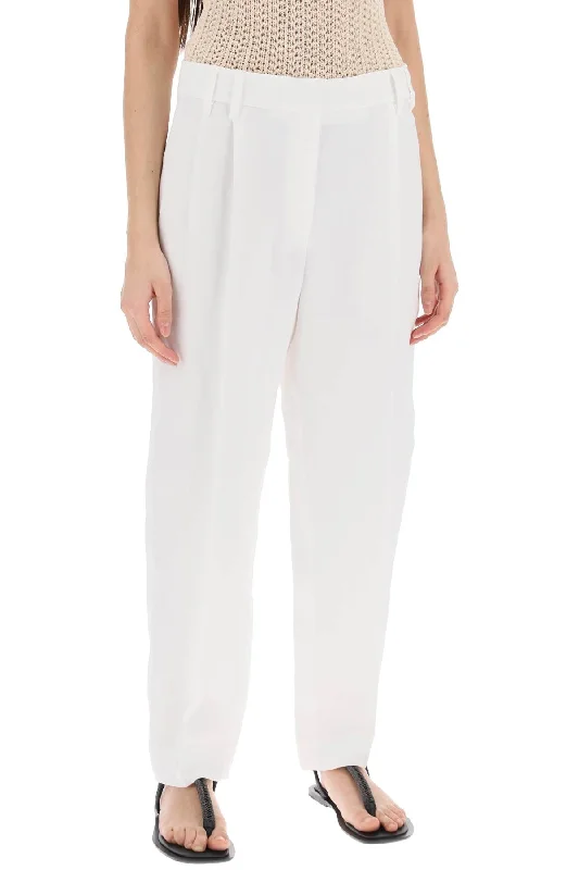 double pleated trousers