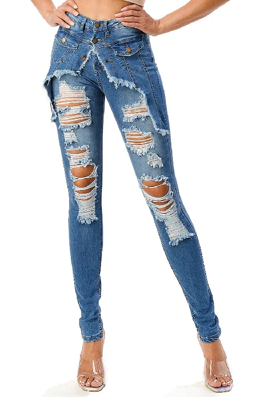 Colored Jeans for Variety -Illusion High Rise Flares