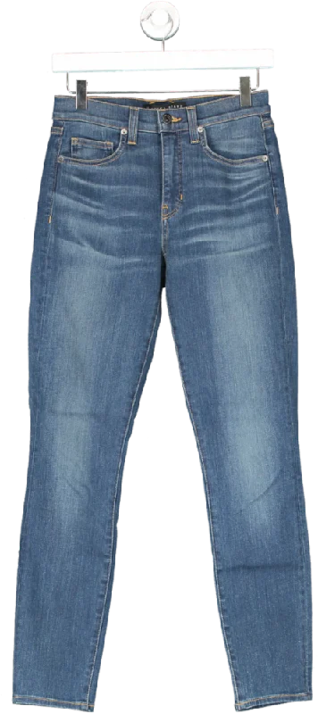 Premium straight jeans with designer brand appeal -Veronica Beard Blue Debbie Skinny Jeans W27