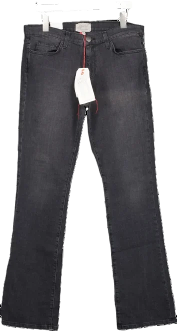 Modern straight jeans with subtle fade effects -Current/Elliott Washed Black Slim Boot Jeans BNWT W26