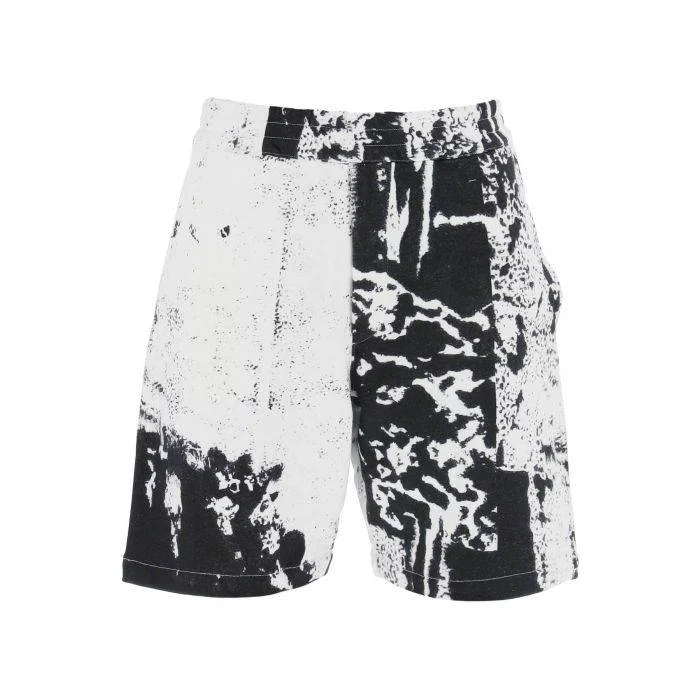 High-waisted shorts for women with flattering cuts and trendy designs-Alexander McQueen fold print sweat shorts