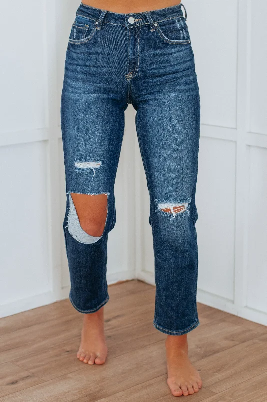 Casual khaki pants for weekend errand runs -Beau Risen Jeans - Deep Blue