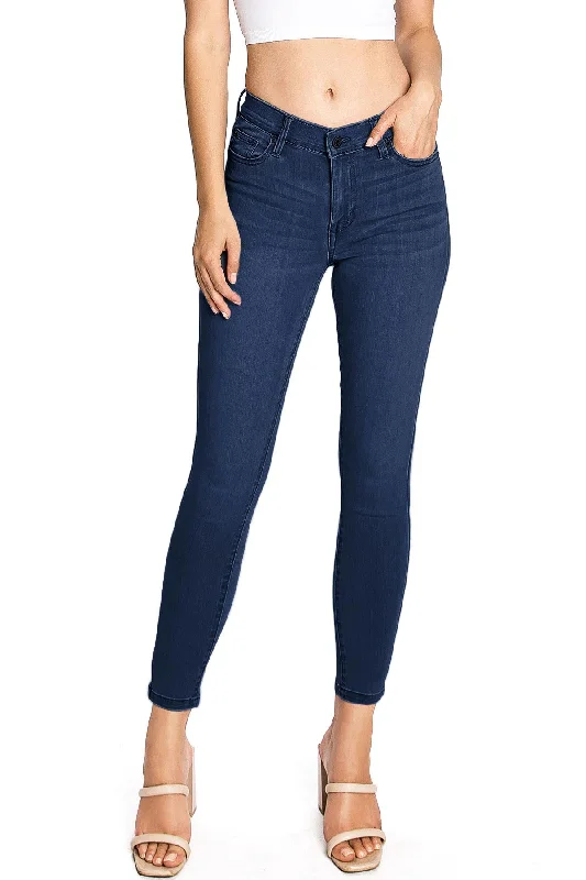 Wide Leg Jeans for Comfort -Sustainable Mid-Rise Skinny Jeans