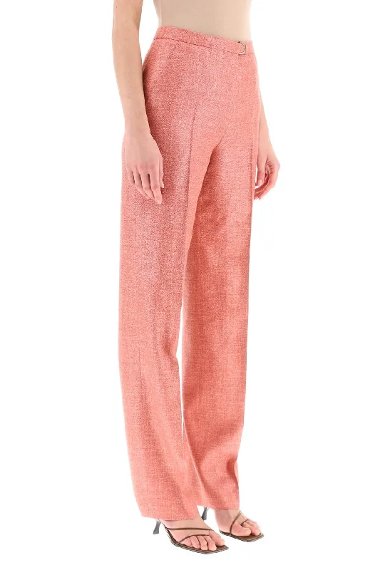 Stylish cropped pants for warm season trends -silk, wool and linen trousers