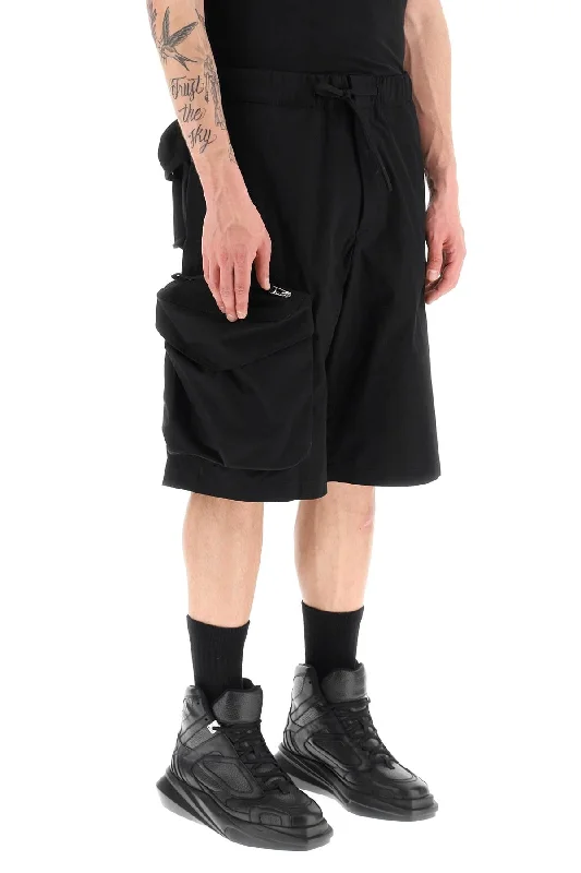 Comfortable denim shorts for men with a relaxed, laid-back fit for summer-oversized shorts with maxi pockets