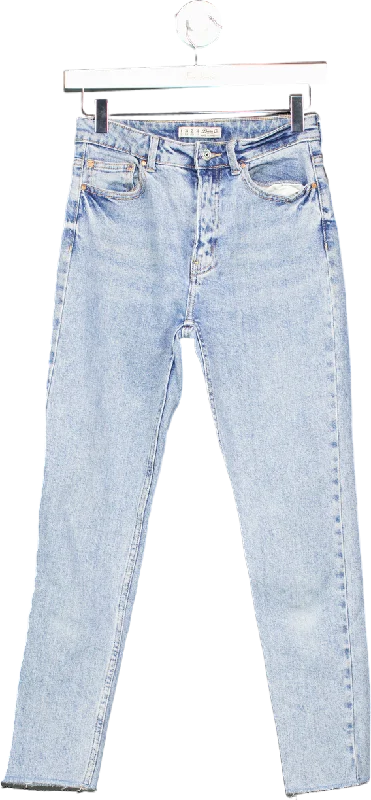 Mid-rise straight jeans for versatile daily outfits -Denim Co. Blue High-Rise Skinny Jeans UK 6