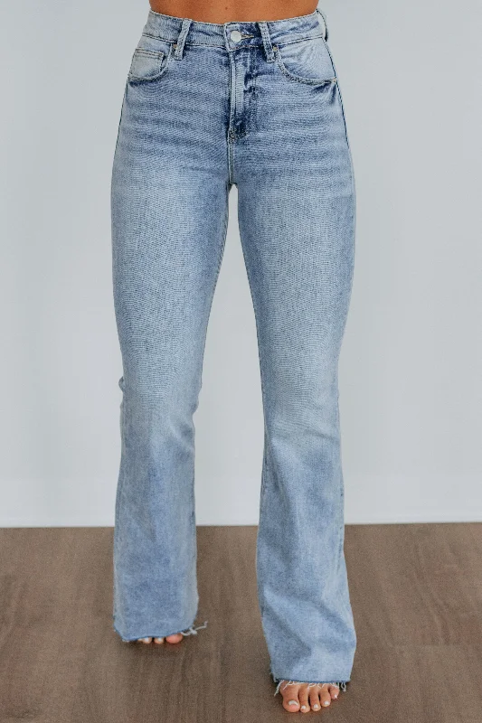 Tapered ankle pants for sleek modern silhouettes -Arya Risen Jeans - Light Wash