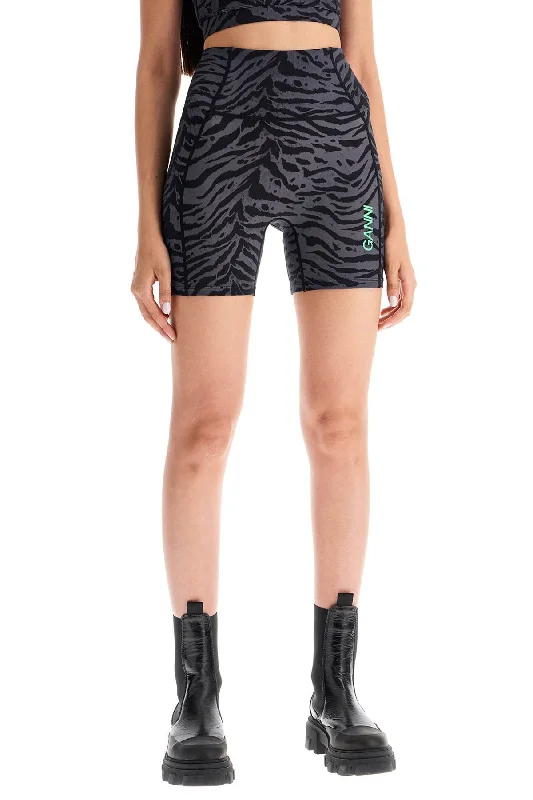 Stylish printed shorts for women with retro designs and a relaxed, comfortable fit-animal print sports shorts