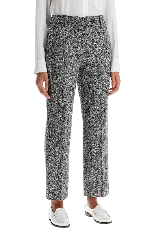 Stylish flare pants for retro party looks -koru nana virgin wool trousers