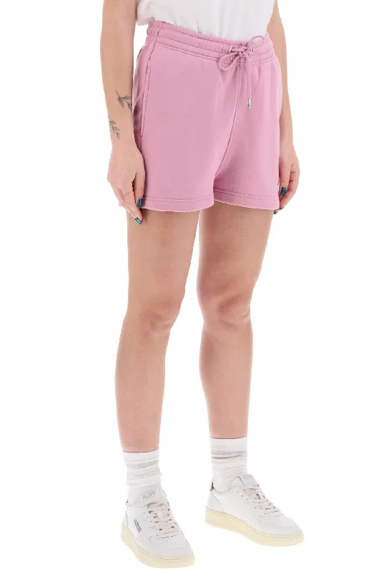 Classic denim shorts for women with frayed edges and a casual vibe-"baby fox sports shorts with patch design