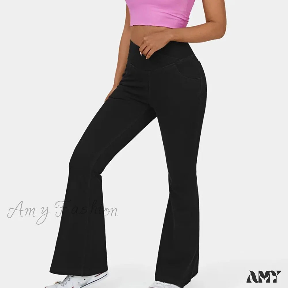 Casual khaki pants for weekend errand runs -Amy Fashion - Jean Pants Women Jean Stretch