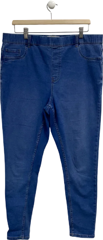 Stylish straight jeans for urban city looks -New Look Blue Emilee Jeggings UK 18