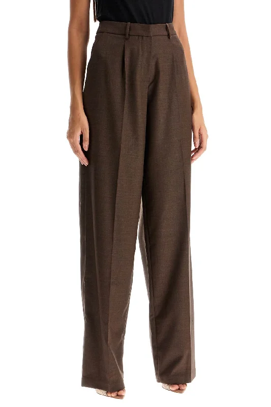 Soft stretch pants for all-day wear ease -wide stretch wool trousers for comfortable fit