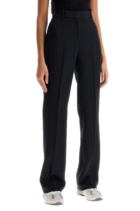 Stretchy skinny pants for figure-hugging appeal -tailored crepe trousers for