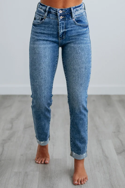 Stretchy skinny pants for figure-hugging appeal -Carlin KanCan Jeans