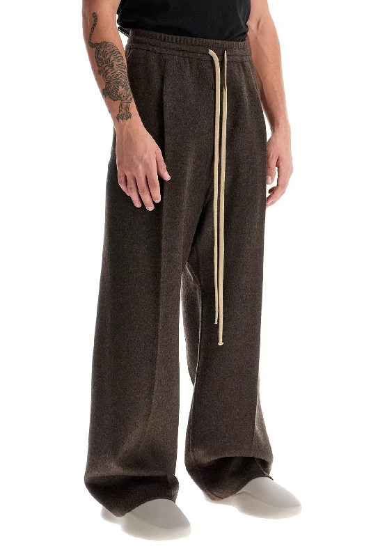 Classic wool pants for cold weather elegance -brushed wool trousers