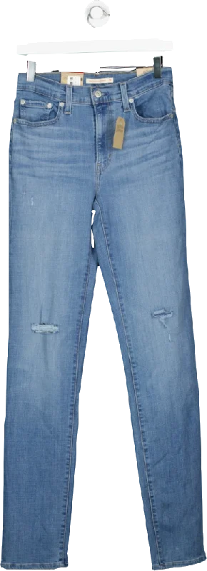 Premium stretch straight jeans for luxury feel -levis Blue Mid-blue 724 High Rise Straight - Straight Leg Jeans BNWT W29