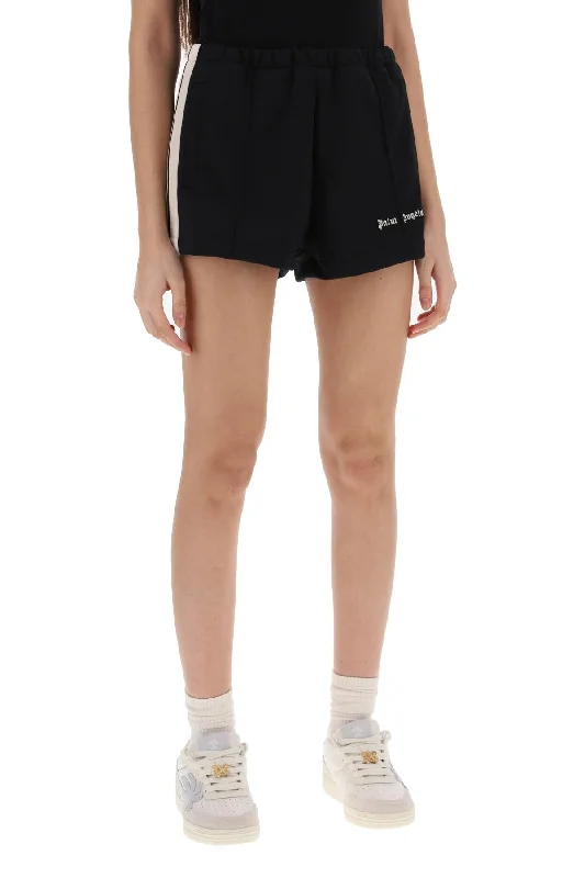 Best shorts for sports with lightweight, quick-drying materials for outdoor activities-Palm angels track shorts with contrast bands