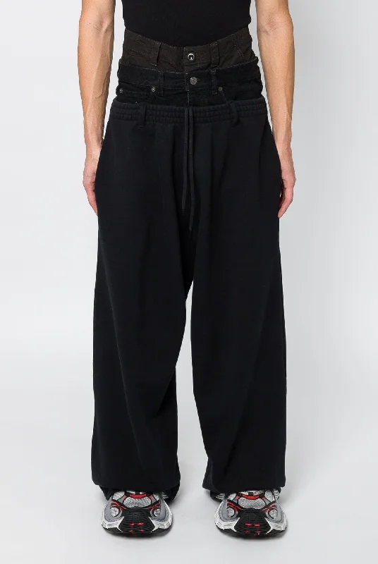 Lightweight jogger pants for summer evening strolls -Balenciaga Layered Jogging Trousers