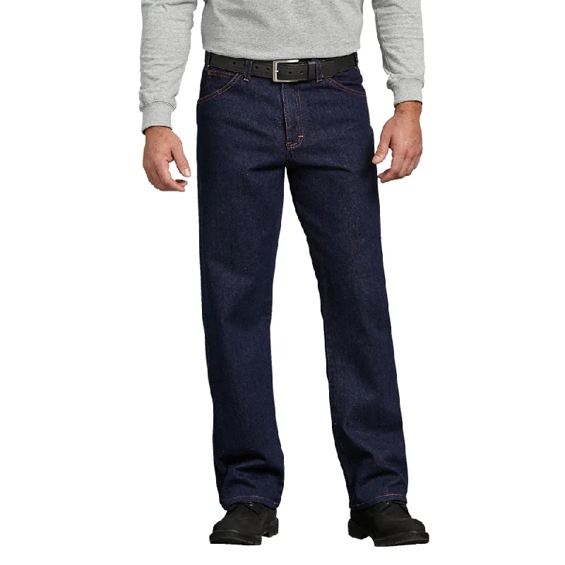 Casual twill pants for easygoing daily outfits -Dickies Men's Straight Leg Jean