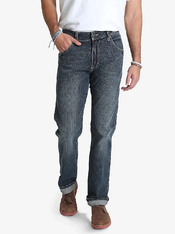 Relaxed fit pants for laid-back comfort wear -Wrangler Men's Retro® Slim-Fit Straight Leg Jean