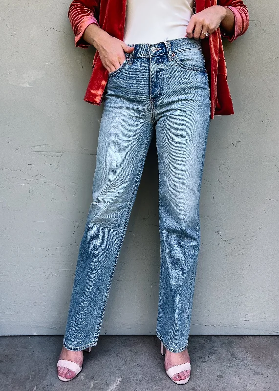 Rugged straight jeans for tough outdoor wear -BEST SELLER Daze Denim: 1999 Jeans Slouch 90's Fit