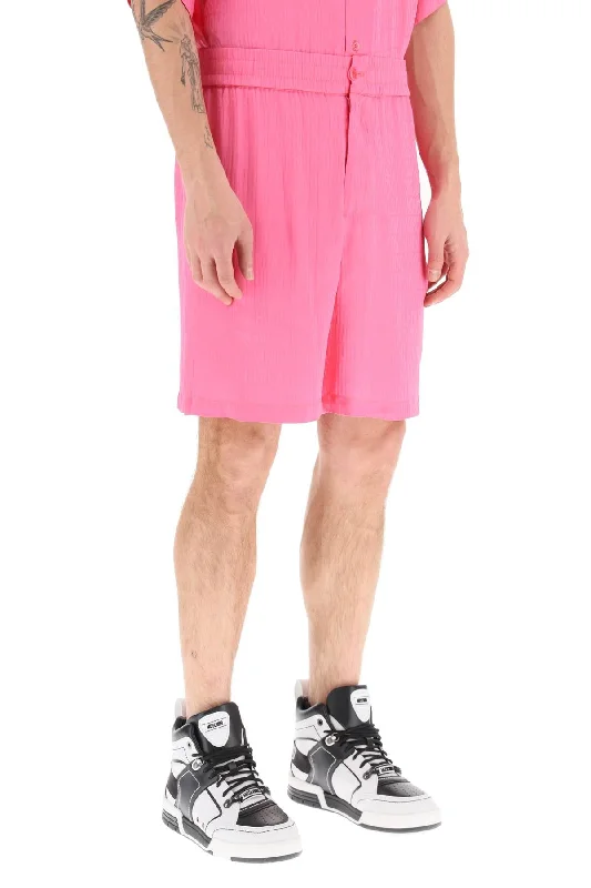 Best summer shorts for men with breathable fabrics and a classic fit for any occasion-monogram silk and viscose shorts