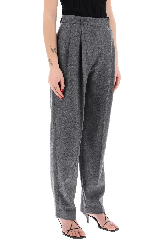 Eco-friendly hemp pants for sustainable clothing choices -lightweight tailored flannel trousers