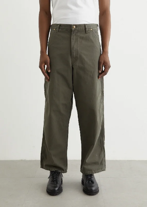 Flowy wide pants for artistic bohemian vibes -Dad's Fit Denim Pants