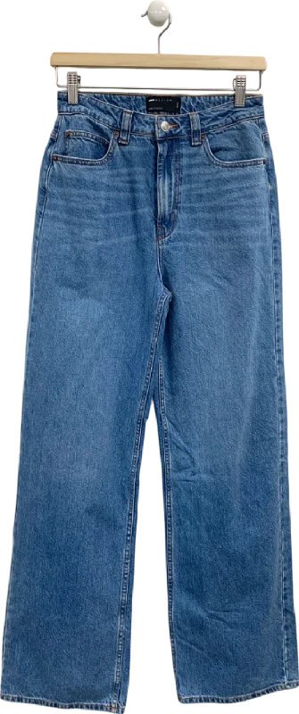 Vintage wash straight jeans for retro fashion vibes -ASOS Blue Straight Leg Jeans UK W26