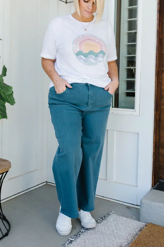 Affordable straight jeans with simple clean lines -Venice Beach Jeans