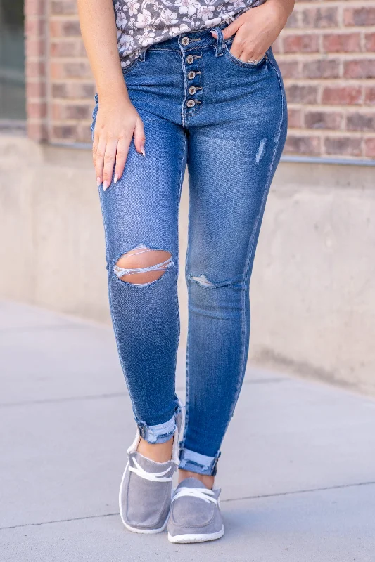 Weekend Jeans for Lazy -Audrey High Rise Cuffed Skinny