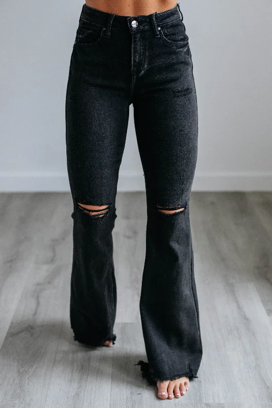 Affordable denim pants for everyday rugged use -Bentley Risen Flare Jeans