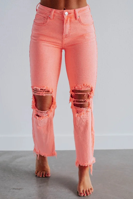 Casual drawstring pants for effortless home relaxation -Willow Risen Jeans - Sorbet