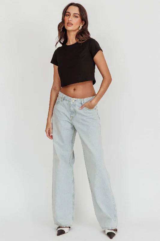 Flowy wide pants for artistic bohemian vibes -DR DENIM Hill Low Jeans Canyon Pale Worn