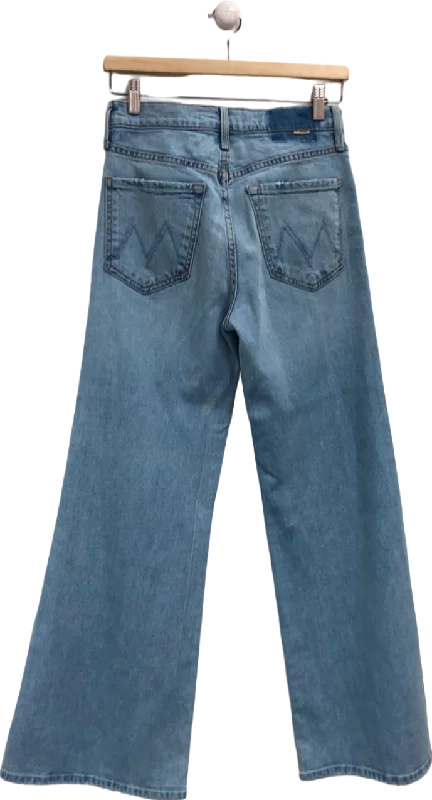 Classic blue straight jeans with sturdy fabric -Mother Blue Superior Jeans UK 8