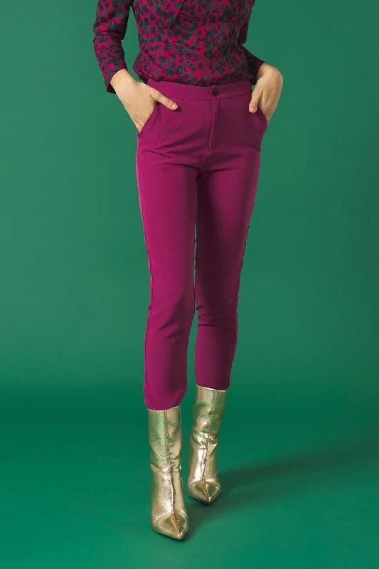 Cuffed Jeans for Stylish Touch -Orson Trouser (Pink)