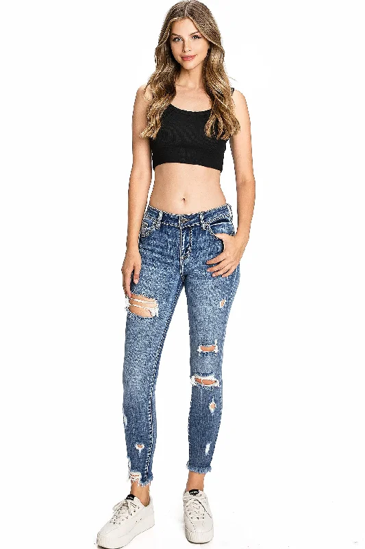 A-line Skirt Jeans for Grace -Satellite Skinny Jeans