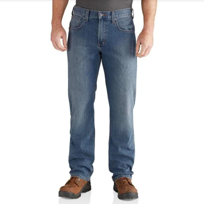 Soft cotton pants for sensitive skin comfort -Carhartt Men's Rugged Flex® Relaxed Jean_Coldwater